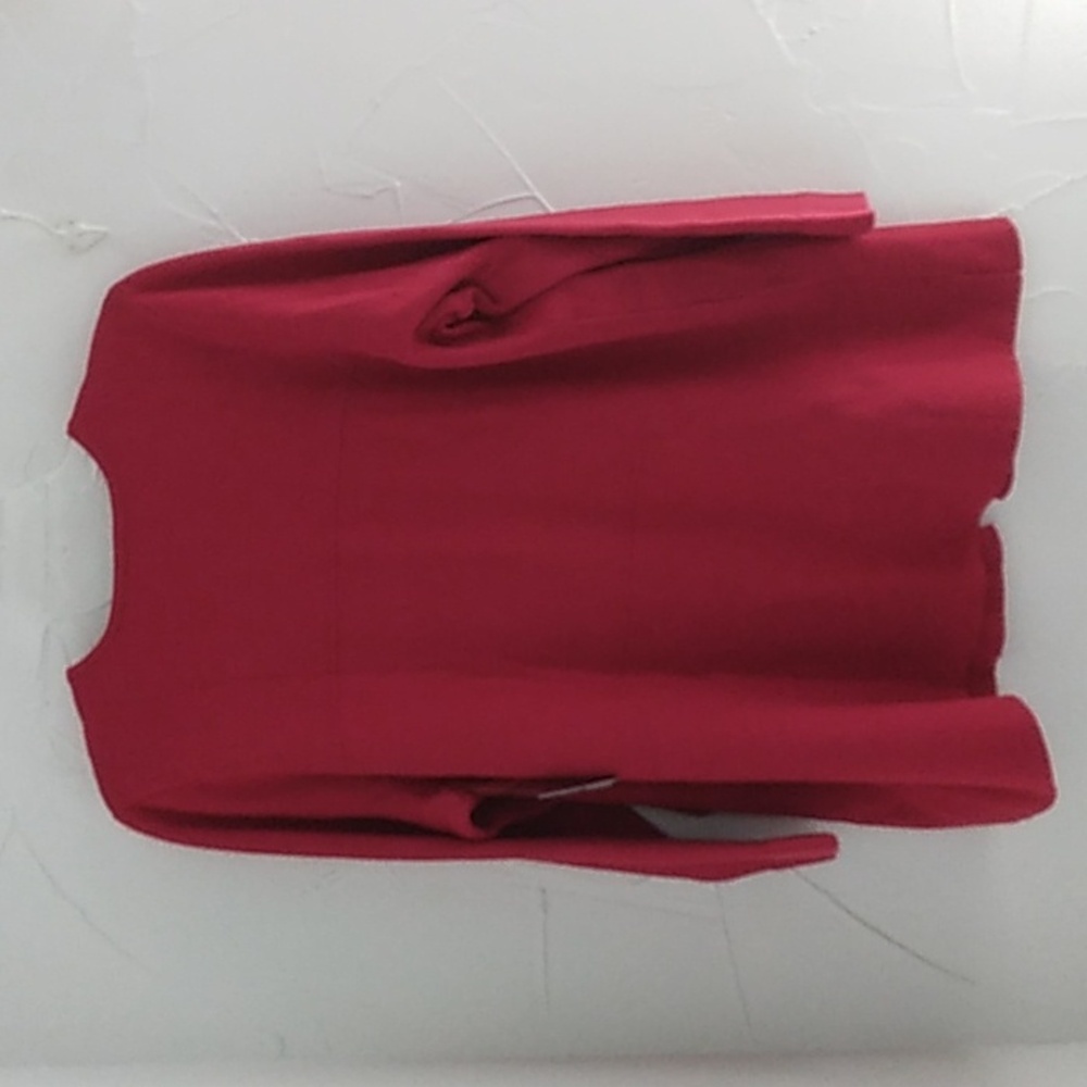 Rafaella  Women's 3X‎ Deep Red Open Front Knit Sweater Cardigan Tight Kni… - Picture 5 of 7